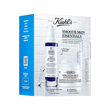 Kiehls 2-Piece Smooth Skin Gift Set + Free 5-Piece Gift