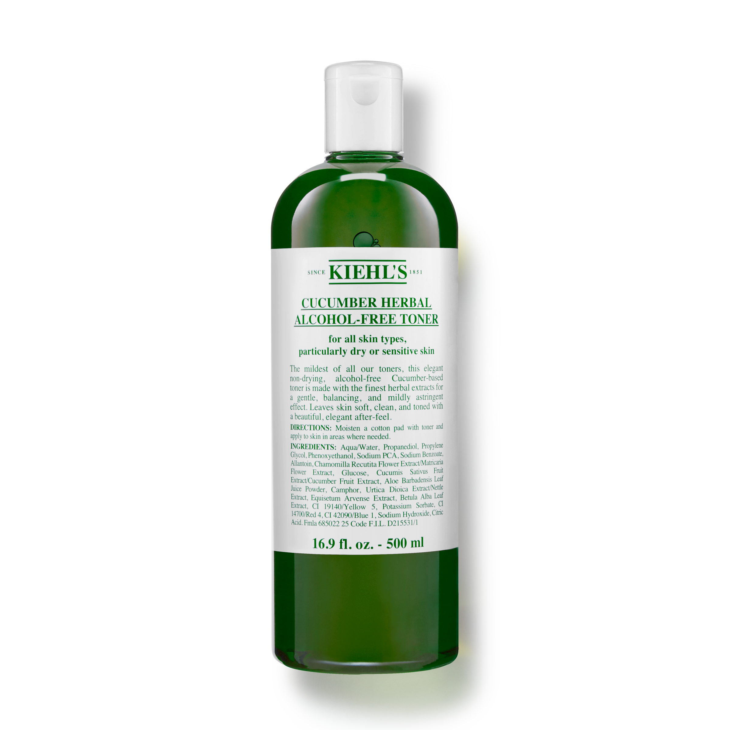 Cucumber Herbal Alcohol Free Toner Mild Facial Toner Kiehl s