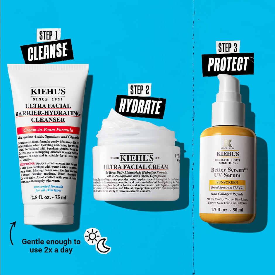 Ultra Facial Barrier-Hydrating Cleanser – Kiehl's – Gentle Daily