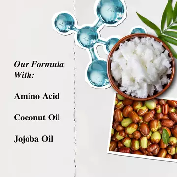 our formula with amino acid, coconut oil and jojoba oil