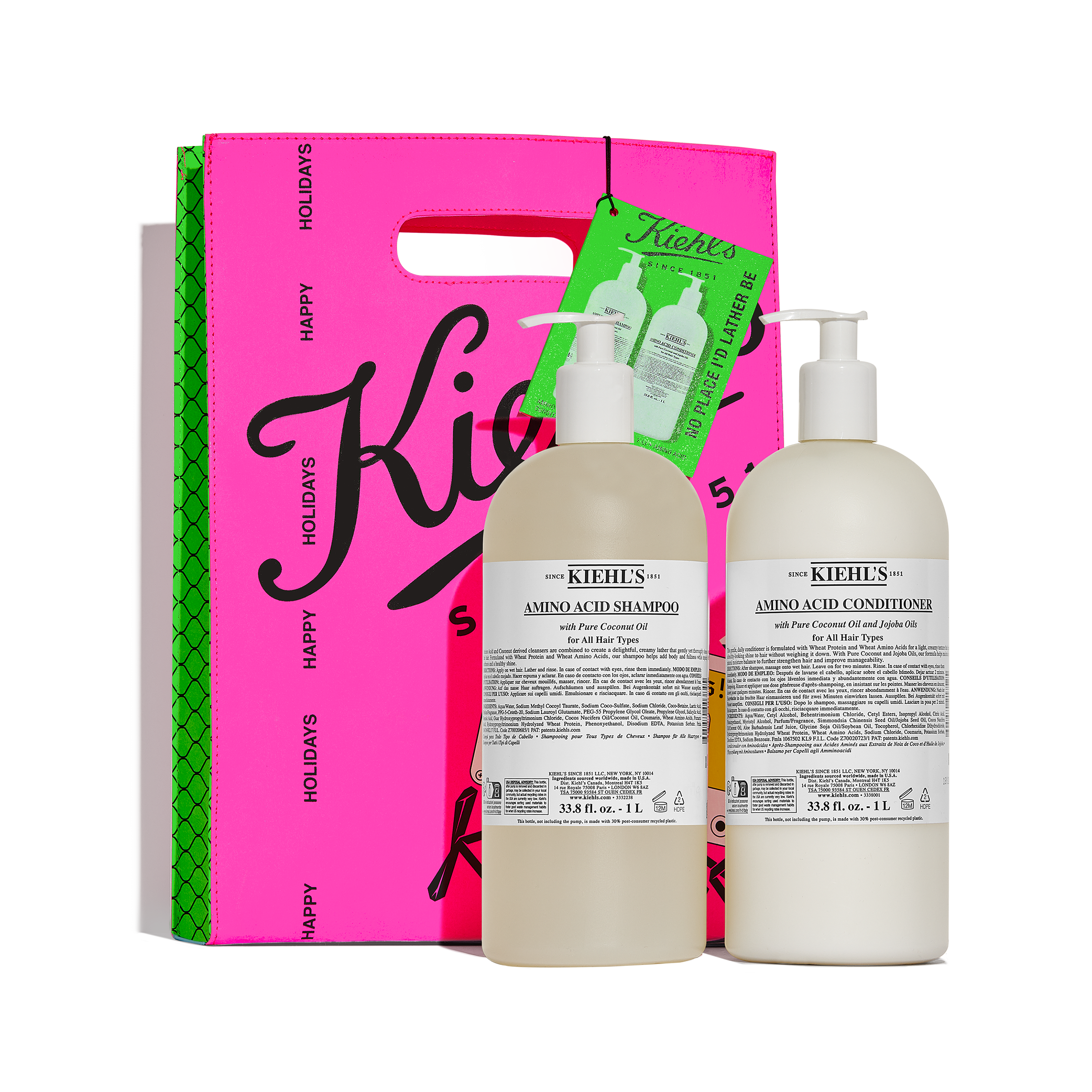 Kiehls Amino Acid Shampoo Conditioner 150 Value Gift Set 104$