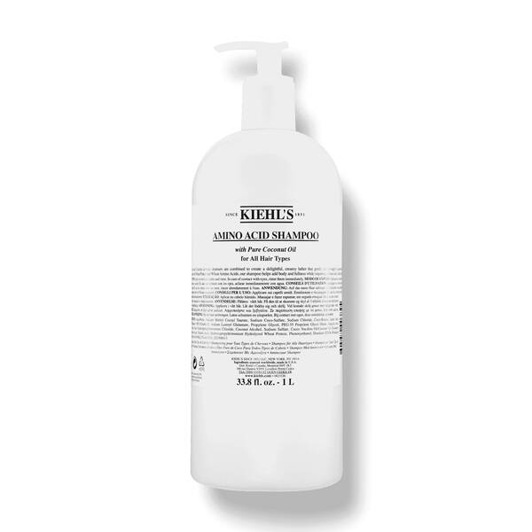 Kiehl's Amino Acid Shampoo – Coconut Oil Refillable Shampoo | 33.8 fl oz/1 L
