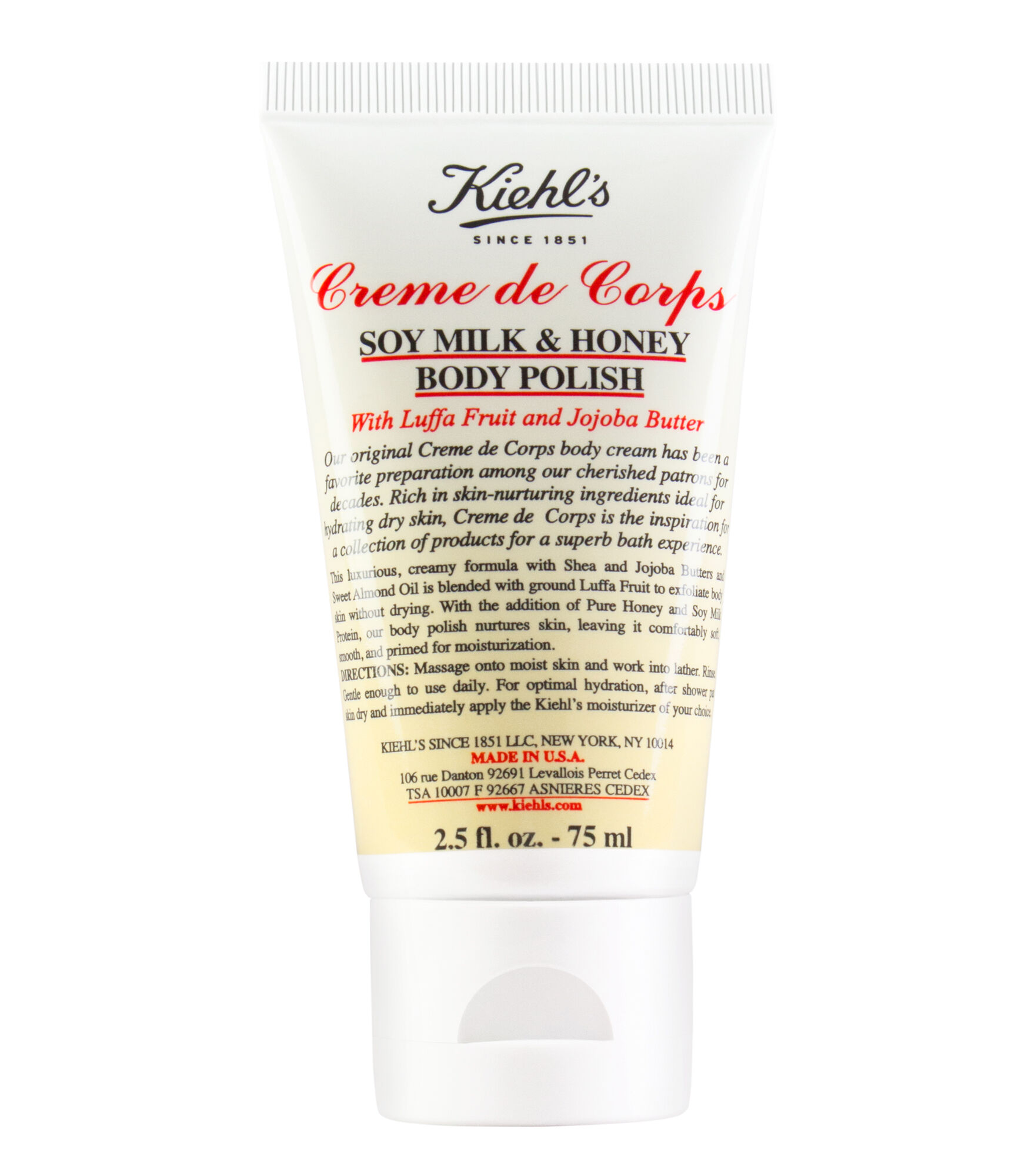 Kiehls Creme de Corps Soy Milk Honey Body Polish 13$