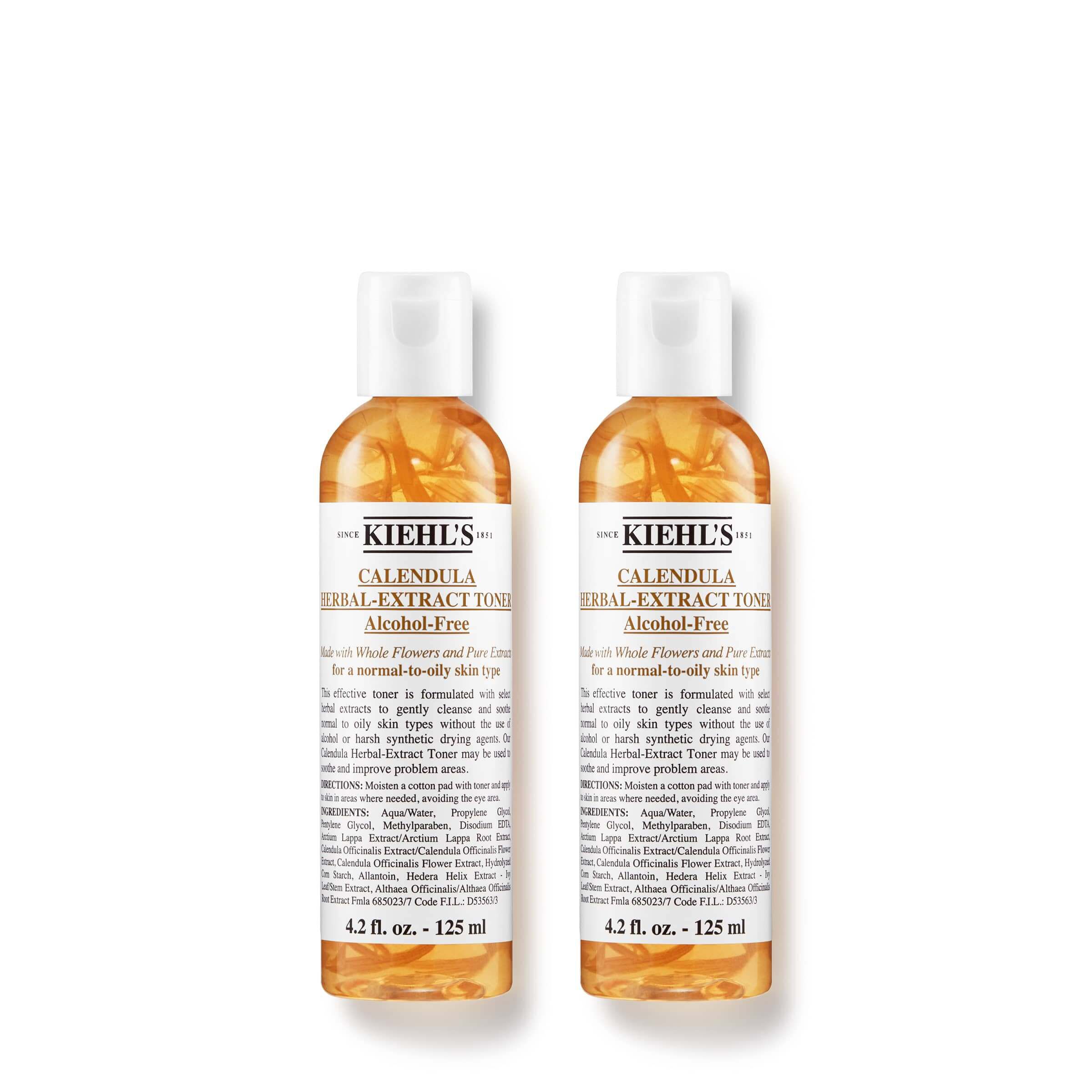 Kiehl's Calendula Herbal-Extract Alcohol-Free Toner 125ml Duo