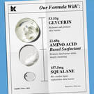 our formula with: glycerin, amino acid, squalane 