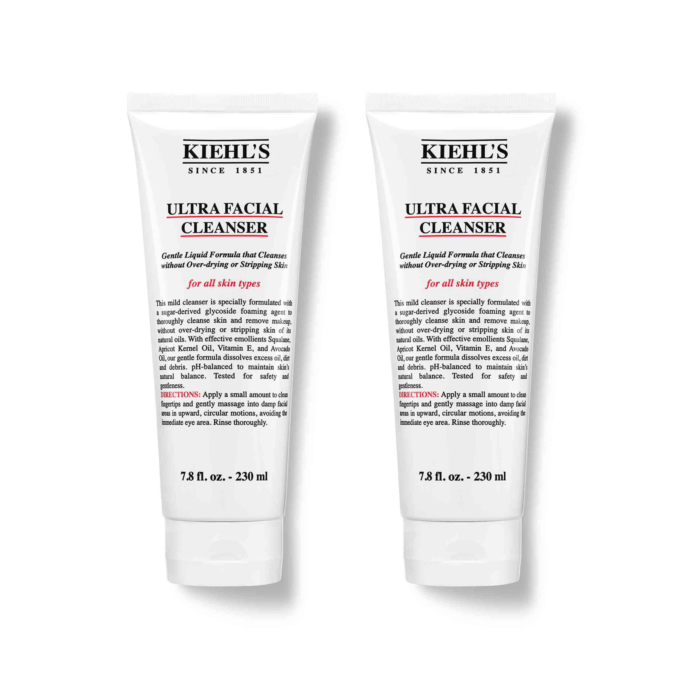 Kiehls Ultra Facial Cleanser 230ml Duo 56$