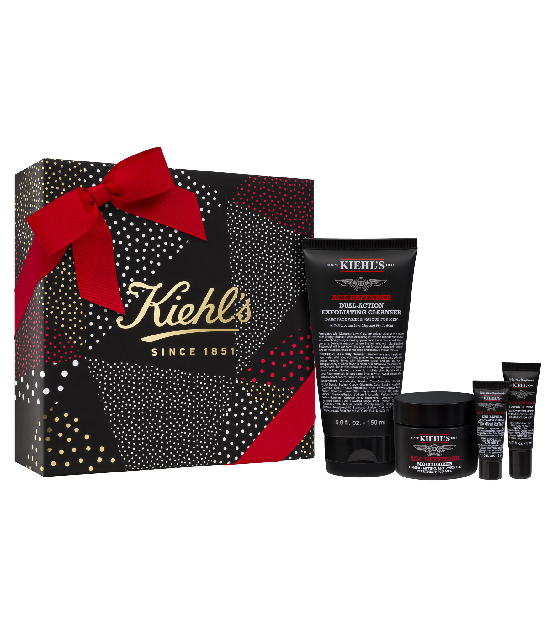 Kiehls Mens Heavy Lifters Anti-Aging Skincare Set 68$