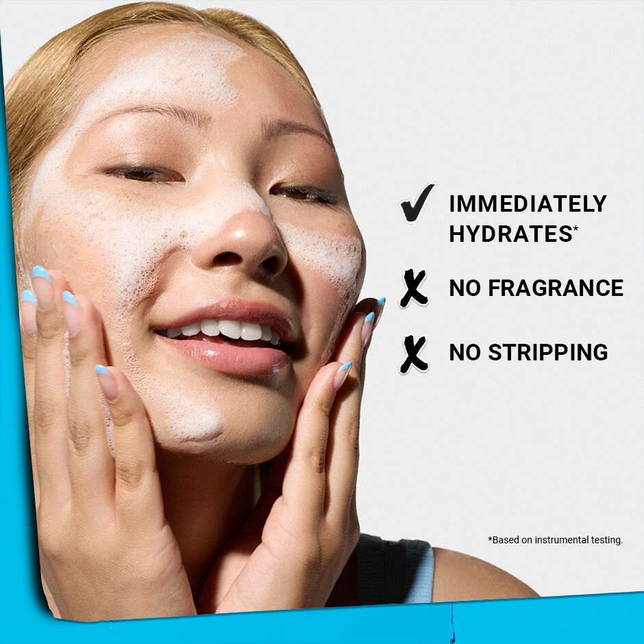 immediately hydrates, no fragrance, no stripping 