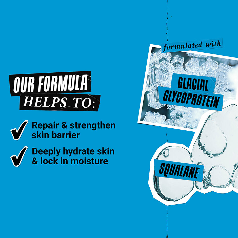 Glacial Glycoprotein, Squalane, ingredient molecules and textures