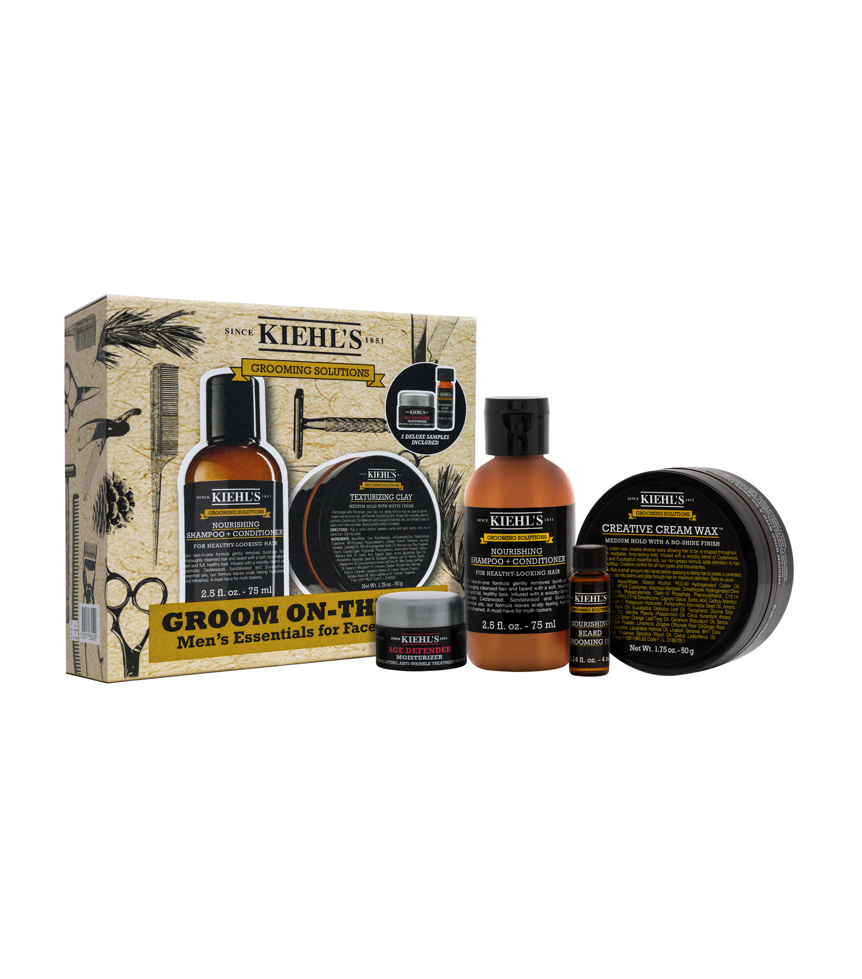Kiehls Mens Grooming Set - Hair and Skincare 35$