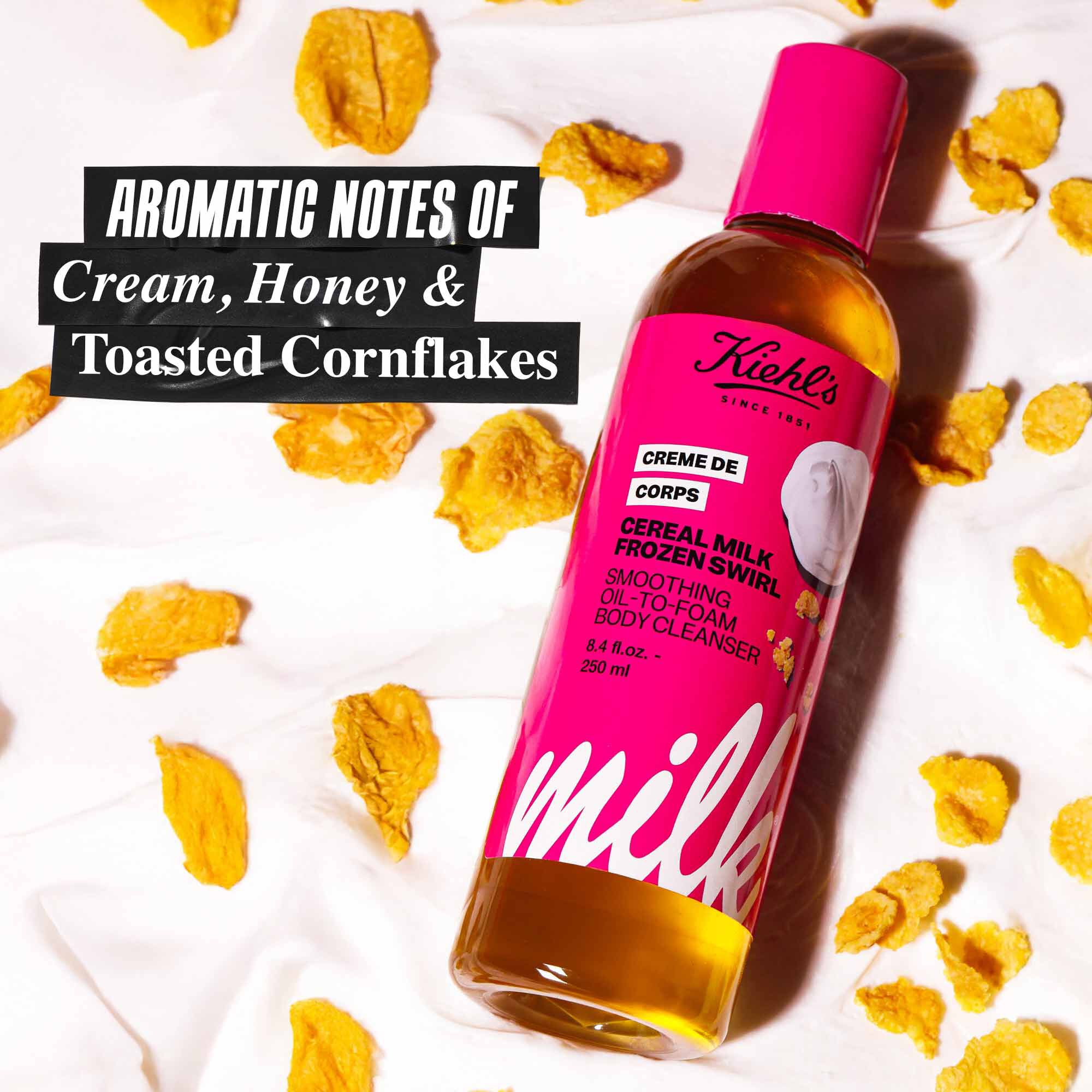 Kiehl’s x Milk Bar - Creme de Corps Cereal Milk Frozen Swirl Oil-To-Foam Body Cleanser