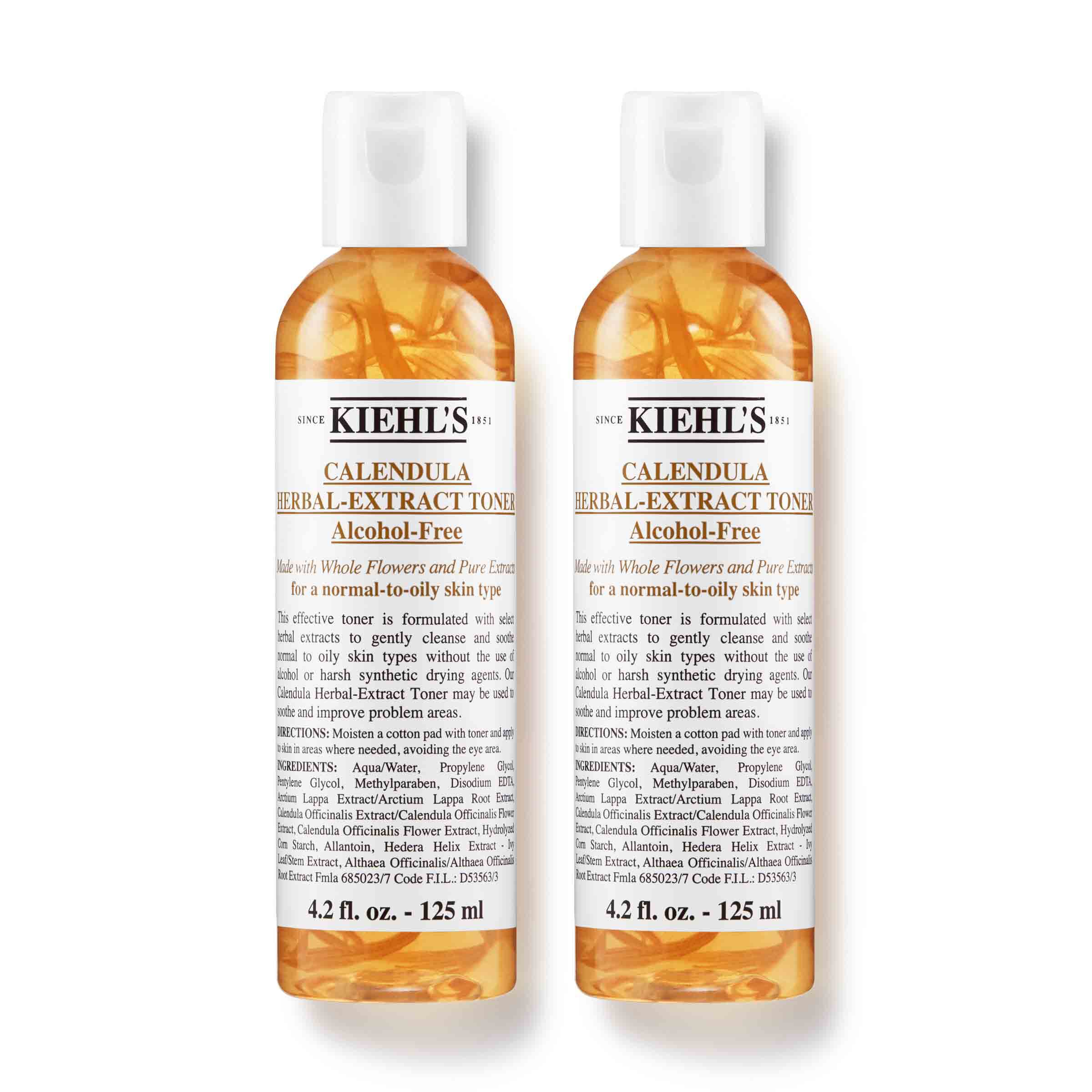 Kiehl's Calendula Herbal-Extract Alcohol-Free Toner 125ml Duo