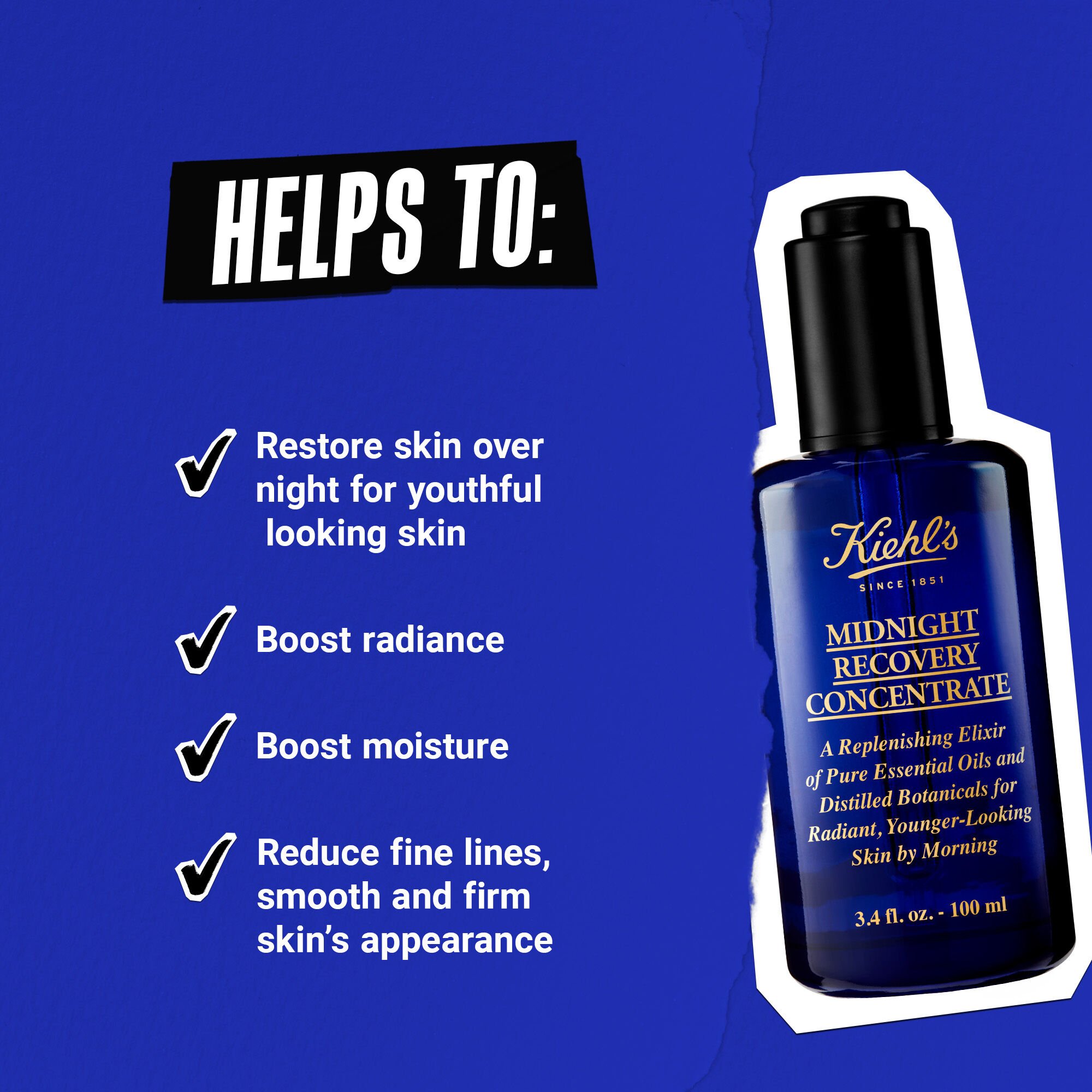 Midnight Recovery Concentrate - Face Oil - Kiehl's