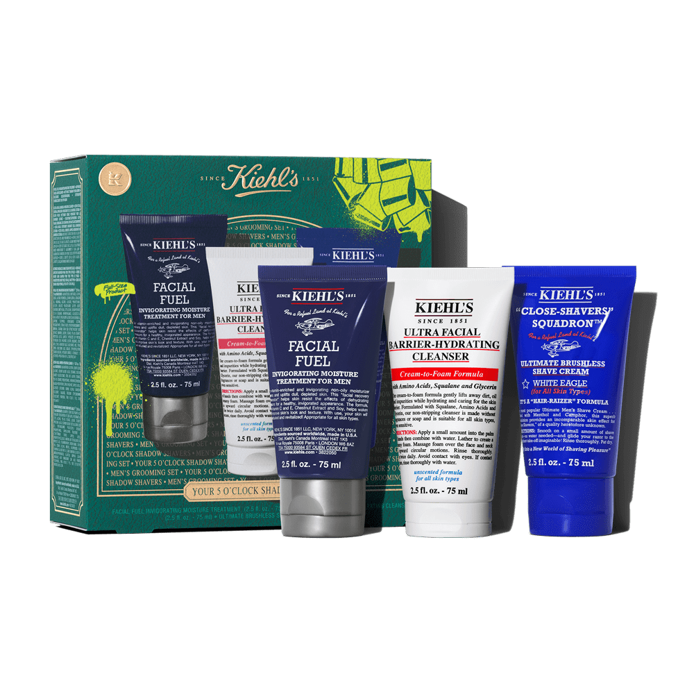 【新品】KIEHL'S FACIAL FUEL 125ml 2個セット Kiehl's Facial Fuel Shave It Off & Take It Off Gift Set