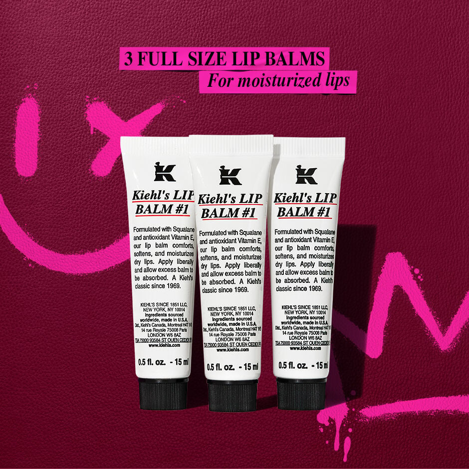 lip balm trio- 3 full sized lip balms for moisturized lips 