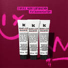 lip balm trio- 3 full sized lip balms for moisturized lips 