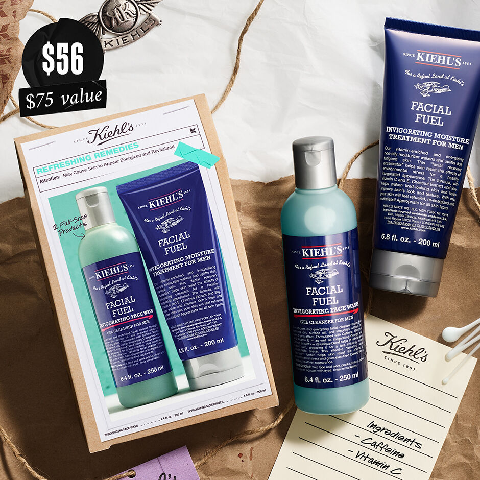 The Refreshing Remedies Gift Set - Men's Skincare Set - Kiehl's