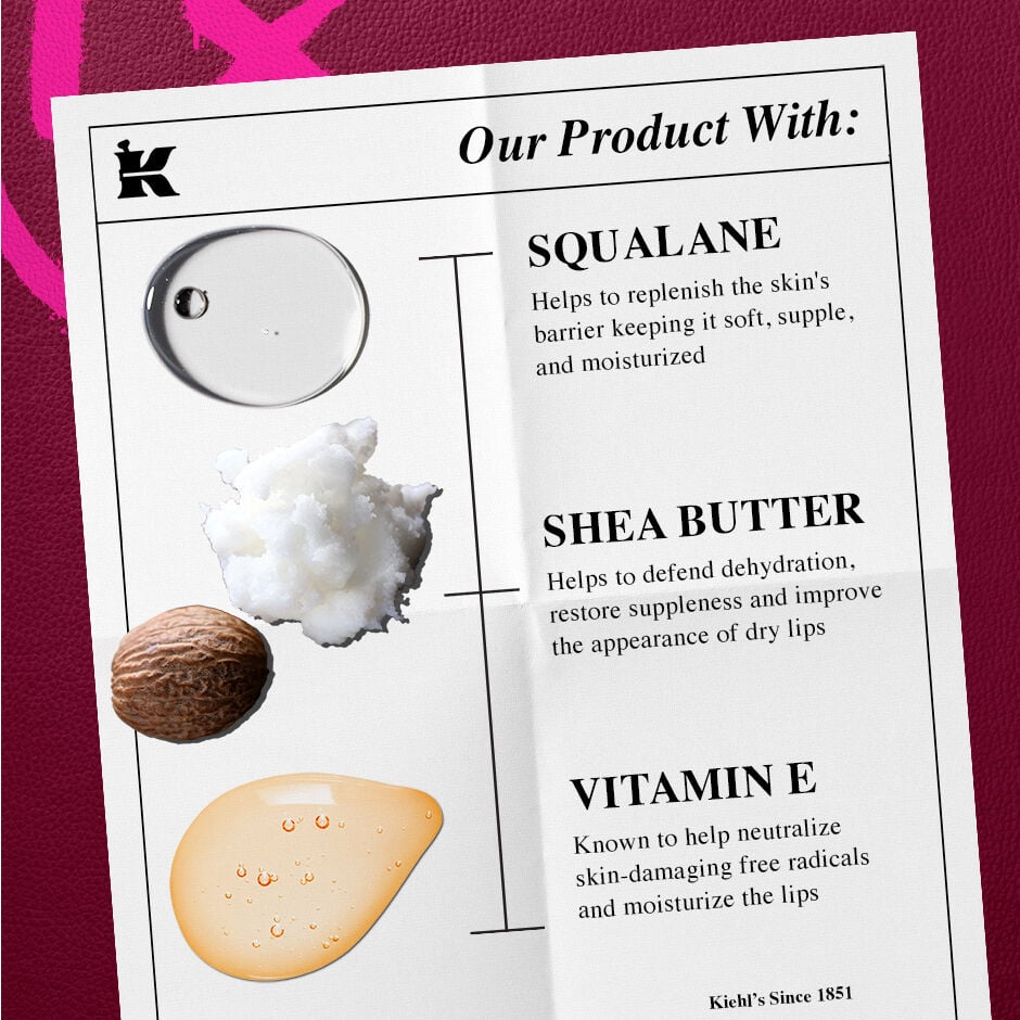 our products with: Squalane, Shea butter and vitamin E
