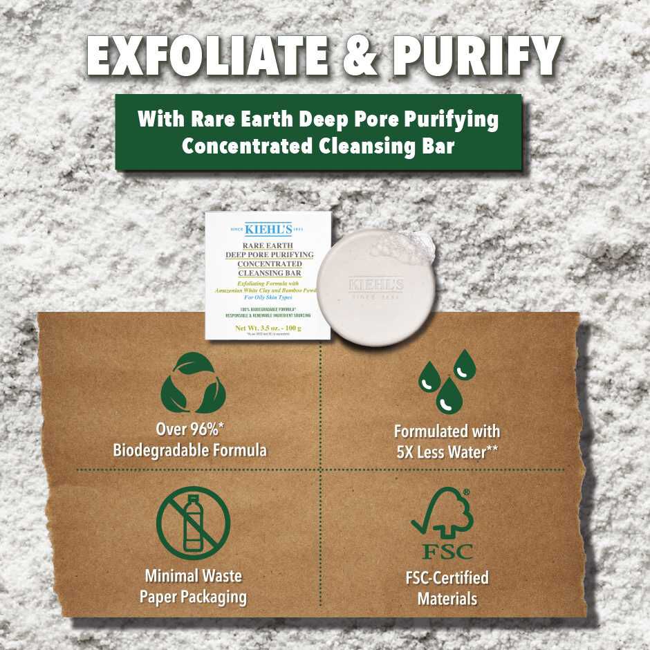 Rare Earth Deep Pore Purifying Concentrated Facial Cleansing Bar