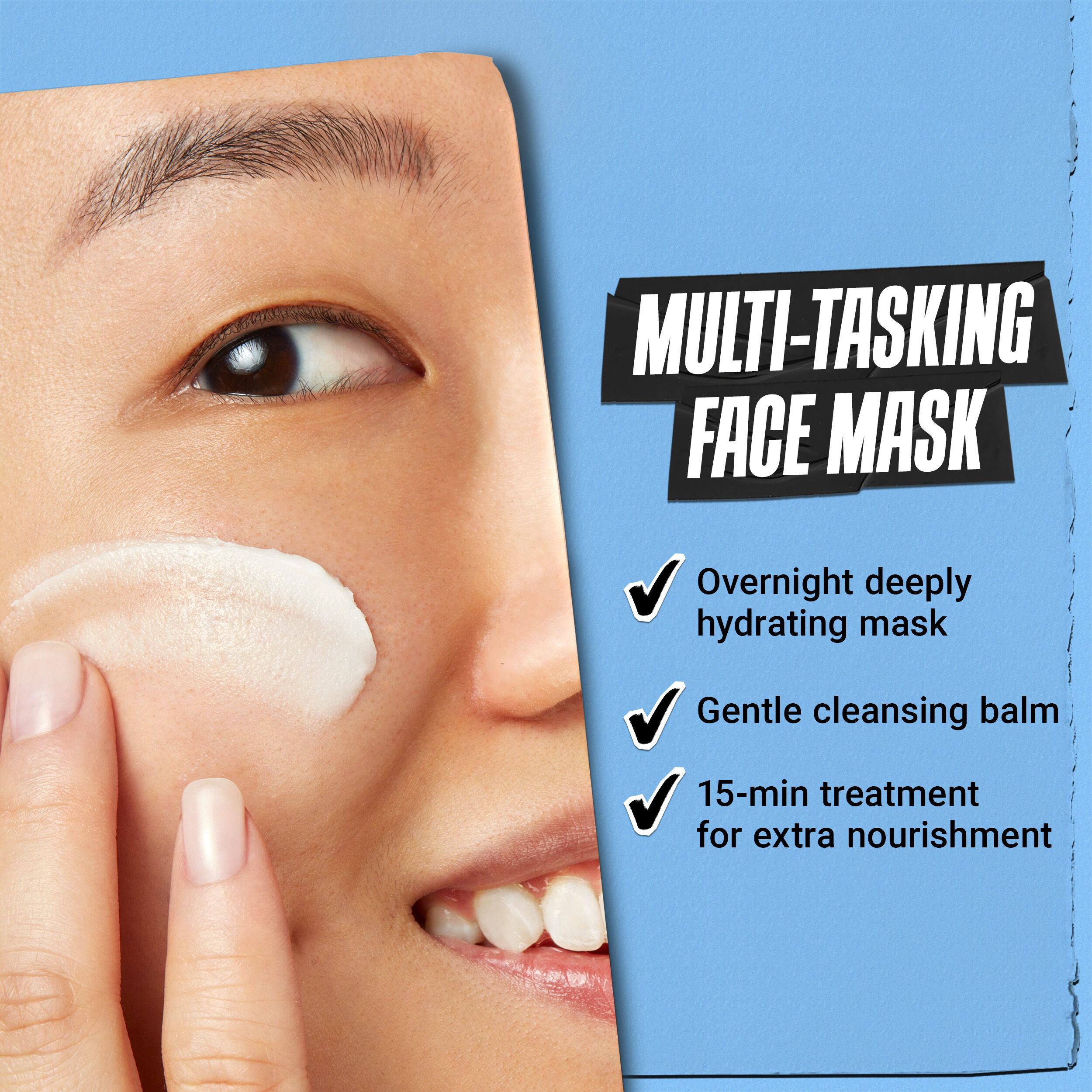 Ultra Facial Overnight Cream Mask with 10.5% Squalane