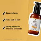 boost radiance, firms look of skin, visibly diminishes fine lines & wrinkles 