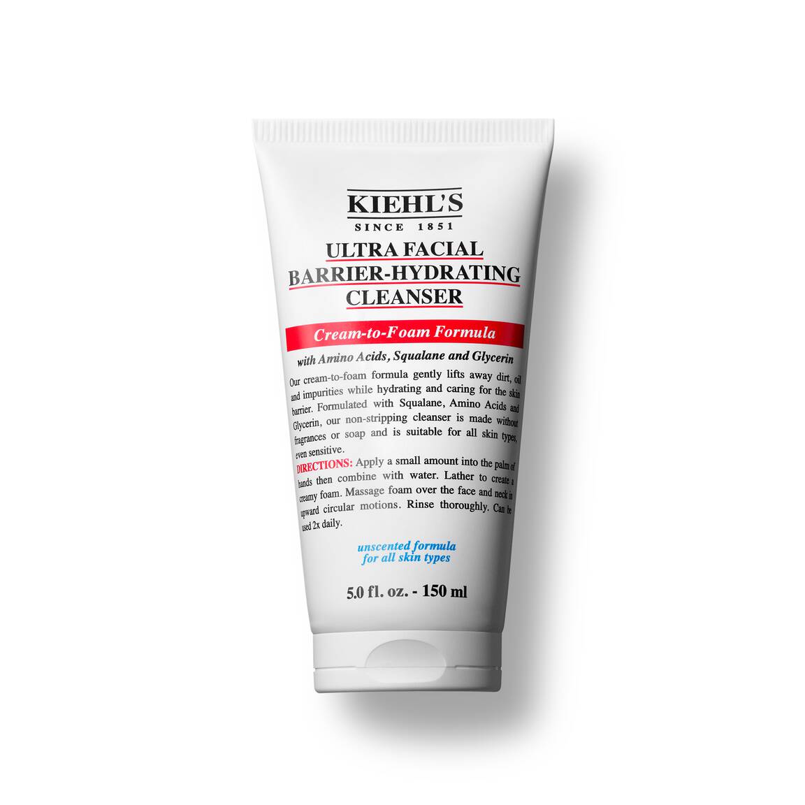 Ultra Facial Barrier-Hydrating Cleanser – Kiehl’s – Gentle Daily Cleanser