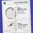 our formula with: proxylane, activated c 