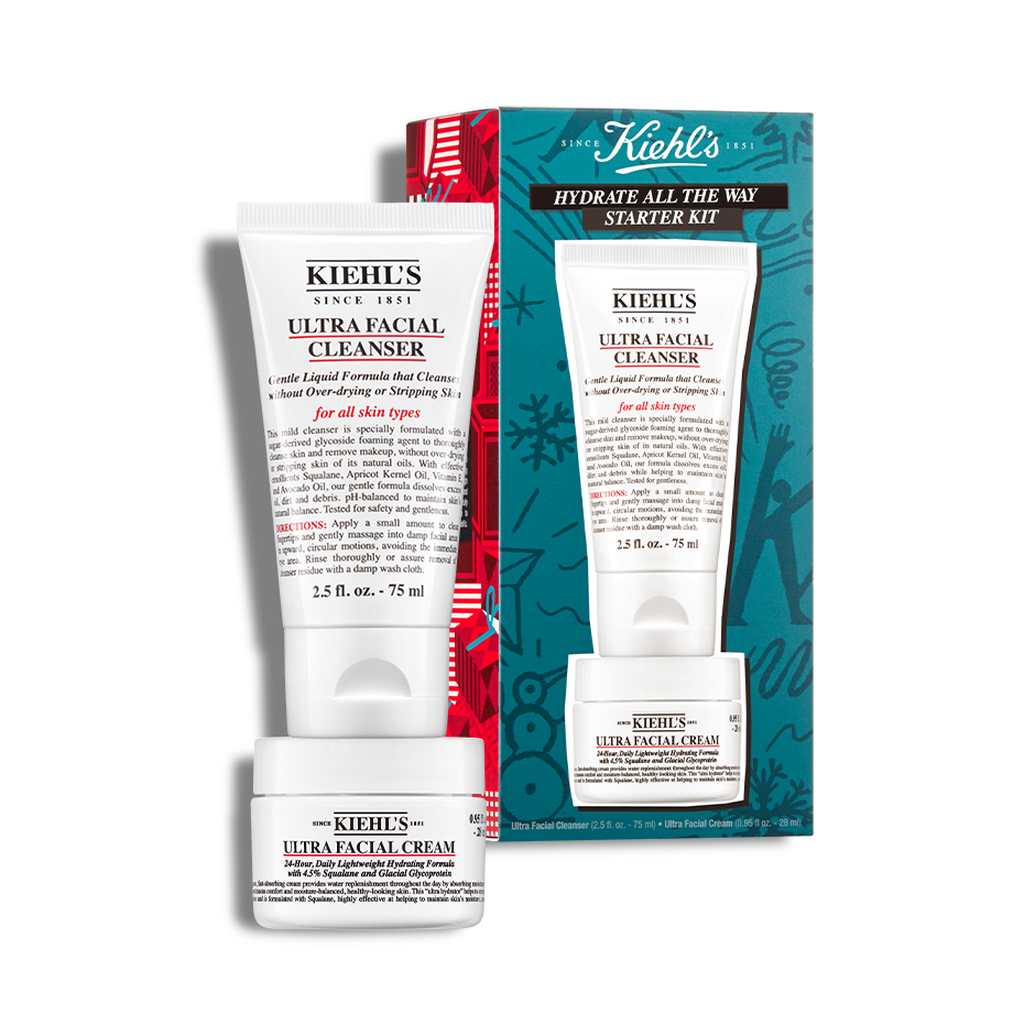 Kiehls Hydrate all the Way Starter Gift Set Skincare Set 25$