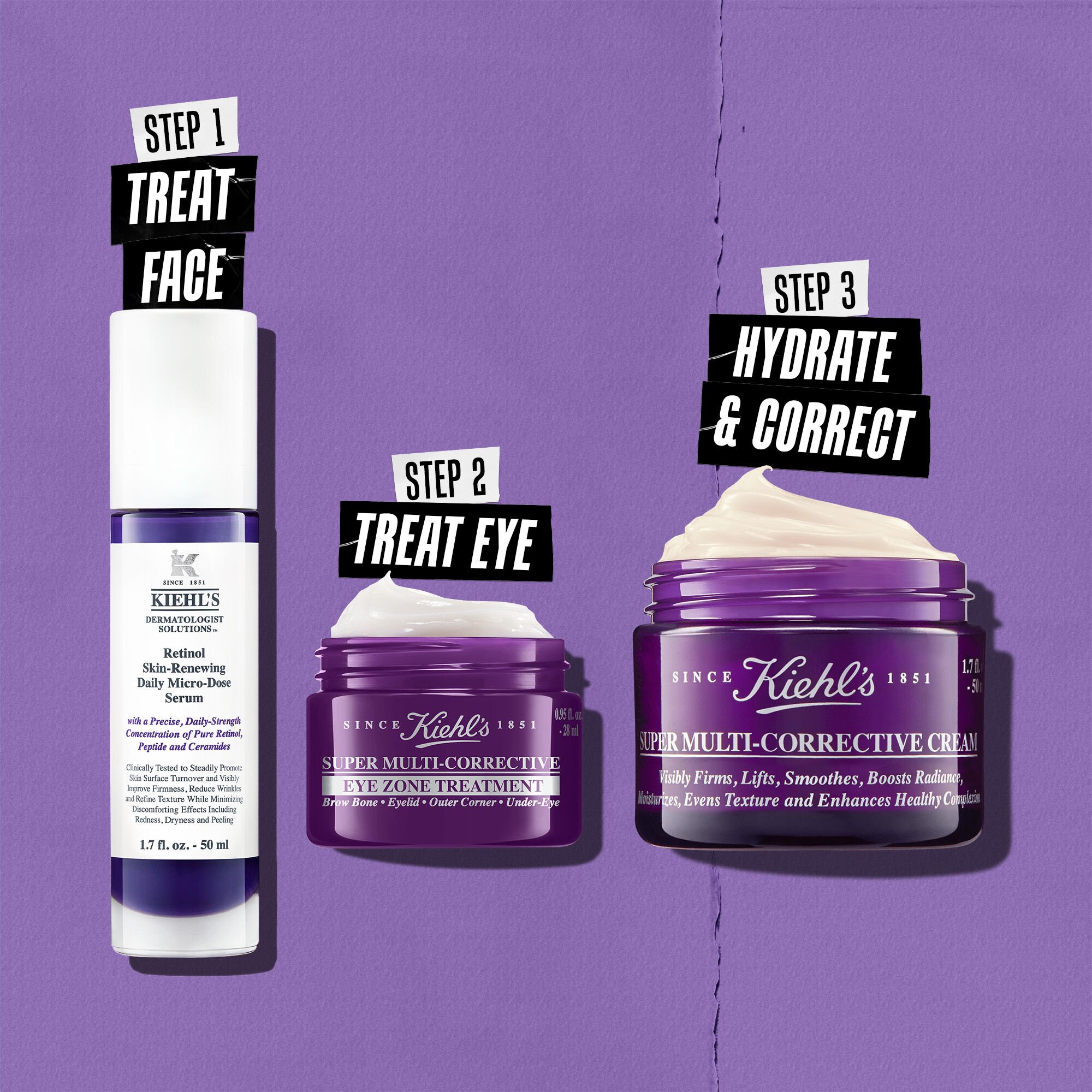 化粧水・ローション・トナー KIEHL'S Retinol Skin-Renewing Serum 50ml Kiehl's Retinol Serum, Daily Micro-Dose, Anti-Aging, 50ml
