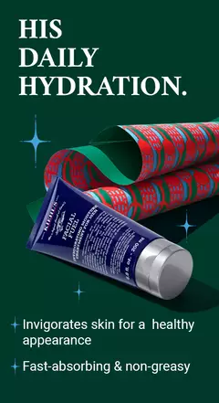 Fast-absorbing, non-greasy hydration for healthy-looking skin.