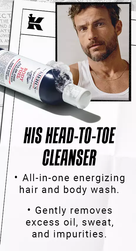 his head-to-toe cleanser