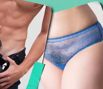 Body closeups of two models