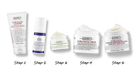 Daily face cream routine featuring Ultra Facial Cream with Squalane