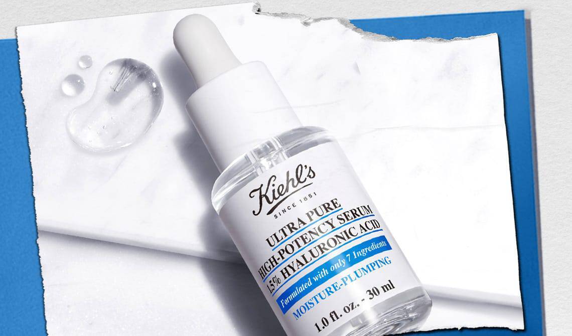 Bottle of Kiehl’s Ultra Pure High-Potency Serum 1.5% Hyaluronic Acid