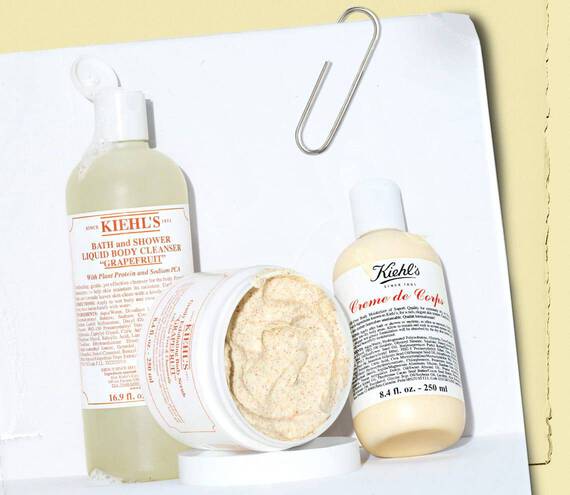 Bath & Shower Liquid Body Cleanser, Creme de Corps Smoothing Oil-to-Foam Body Cleanser and body scrub