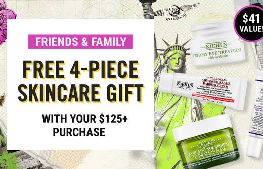 FREE 4 PIECE SKINCARE GIFT WITH YOUR 125+ PURCHASE