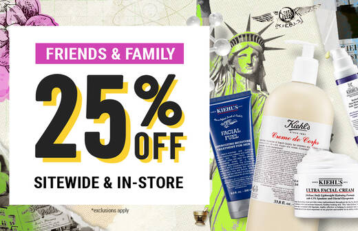 25% off Friends & family sitewide & in store
