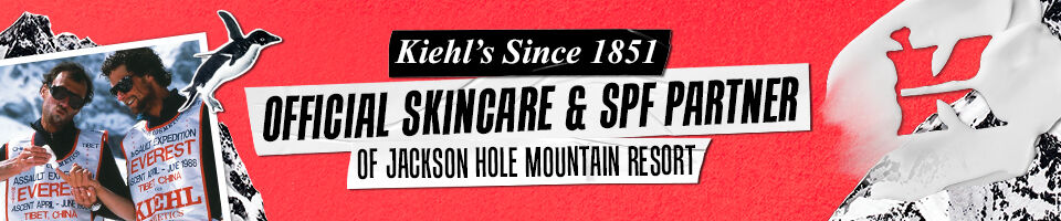 Kiehl's since 1851 Official Skincare & SPF partner of jackson hole mountain resort 