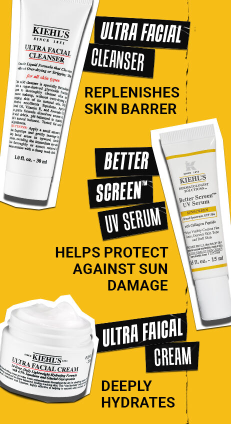 BETTER SCREEN UV SERUM, ULTRA FACIAL CLEANSER, ULTRA FACIAL CREAM