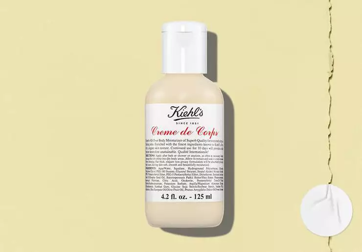 Bottle of Kiehl’s Creme de Corps body lotion