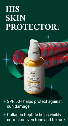 SPF 50+ sun protection; collagen peptide helps visibly correct uneven tone and texture.