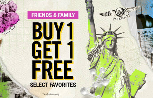 Friends & family Buy 1 get 1 free select favorites