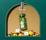 2 ultra facial creams on green leather background