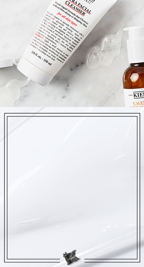 A photo of some of Kiehl's most popular face cleansers