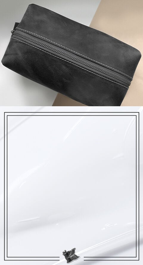 A men's toiletry bag
