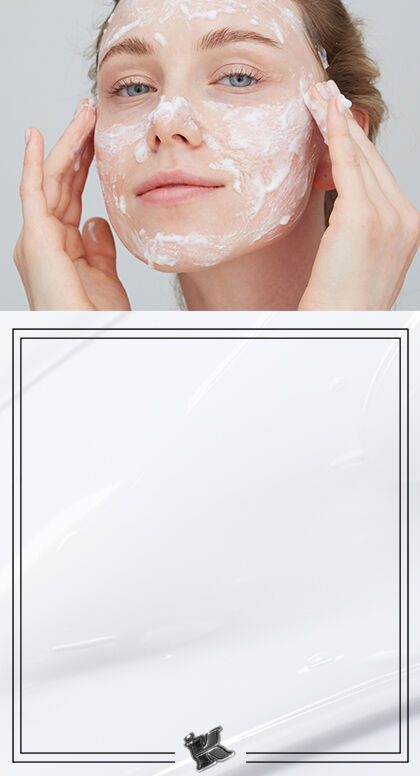 Washing face with shop hot water acne