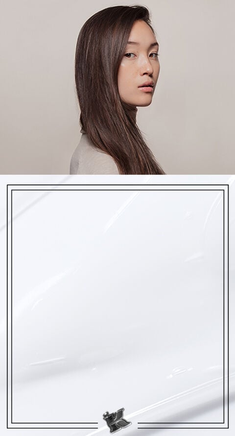 A woman with long hair