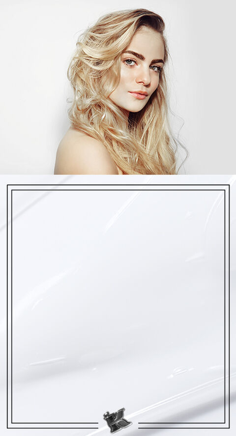 A woman with long hair
