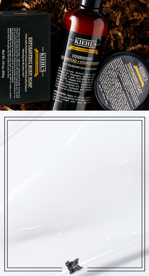 A shot of Grooming Solution products for men from Kiehl's