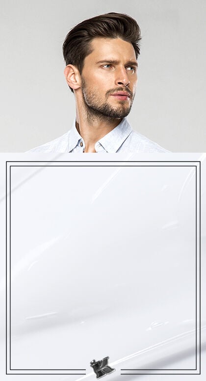 Men's Brushed Back Hairstyles, A Gallery